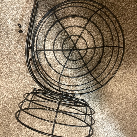 Elegant Black Wire Double Tiered Basket Organizer - Picture 6 of 9